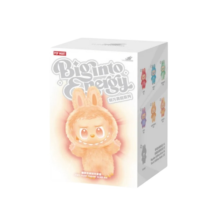 LABUBU Originele Pluche Hanger Pop Mart Labubu The Monsters Big Into Energy Series + QR-code 1 st.