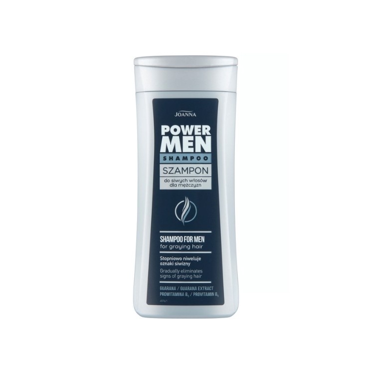 Joanna POWER MEN Shampoo voor grijs haar 200 ml