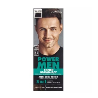 Joanna POWER MEN odświający Toner /03/ Medium Brown g