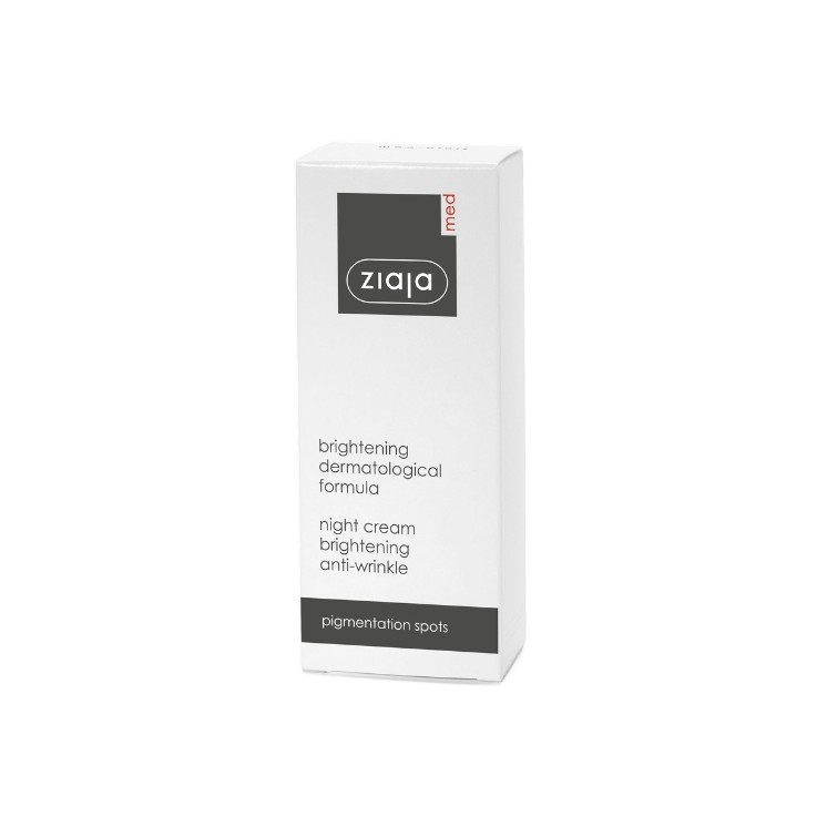 Нічний крем для обличчя проти зморшок Ziaja Med Whitening Treatment 50 мл