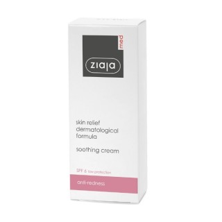 Ziaja Med Kuracja łagodząca ultrakojący Krem do twarzy na trądzik różowaty 50 ml Ziaja Med Kuracja łagodząca ultrakojący Krem do twarzy na trądzik różowaty 50 ml
