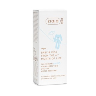 Ziaja Med Kids сонцезахисний крем для обличчя SPF50 50 мл