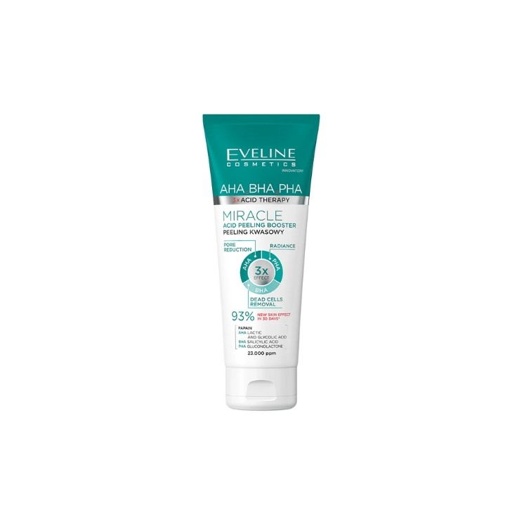 Eveline 3xAcid AHA BHA PHA Чудотворний кислотний Peeling для обличчя 75 мл