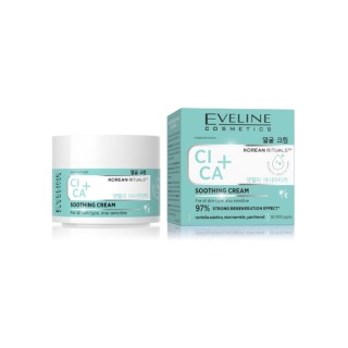 Eveline Korean Rituals Cica + Crème Visage Apaisante 50 ml