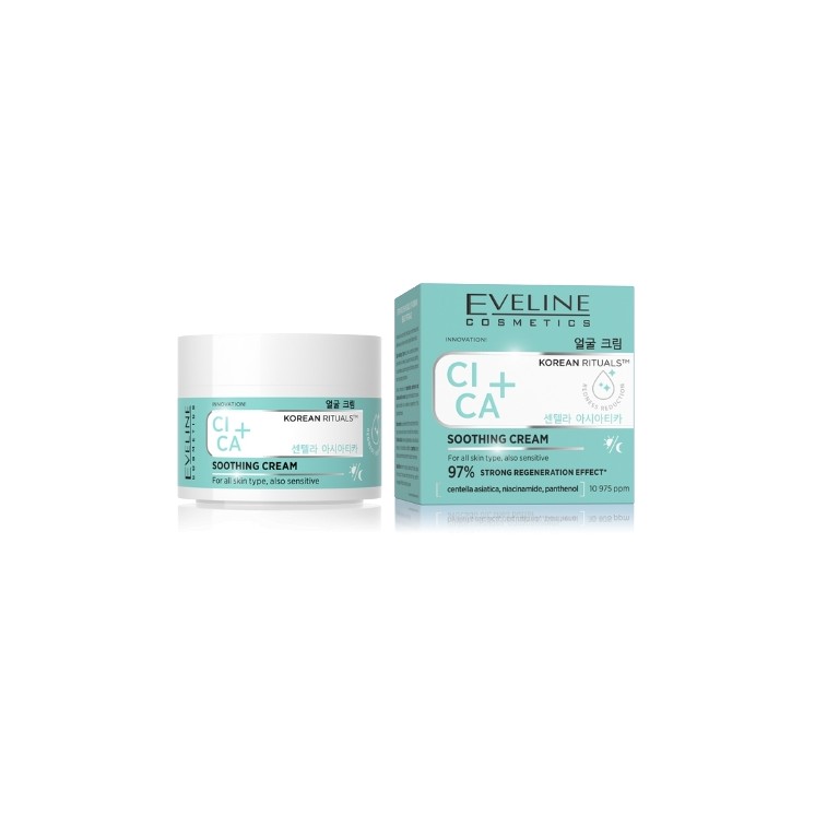 Крем для обличчя Eveline Korean Rituals Cica + Soothing Face Cream 50 мл