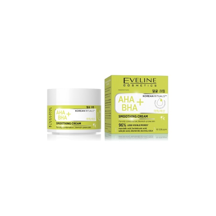 Crème Visage Lissante AHA BHA + Eveline Korean Rituals 50 ml