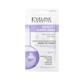 Eveline Beauty Super Dose Masque Visage Anti-Rides Q10 8 ml