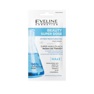 Eveline Beauty Super Dose Super Moisturizing Face Mask HAx3 8 ml