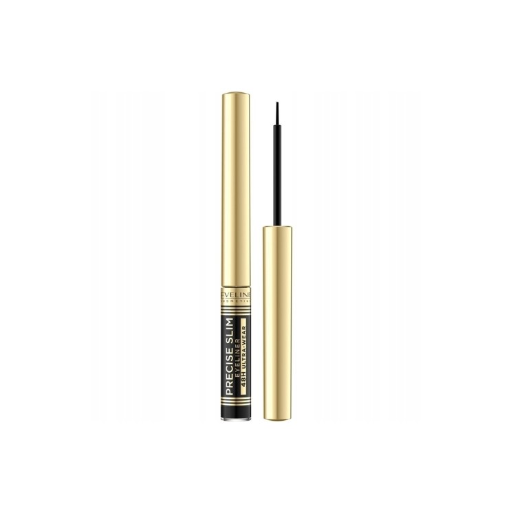 Eveline Precise Slim 48H Flüssig Eyeliner Vinyl Black 2,8 ml