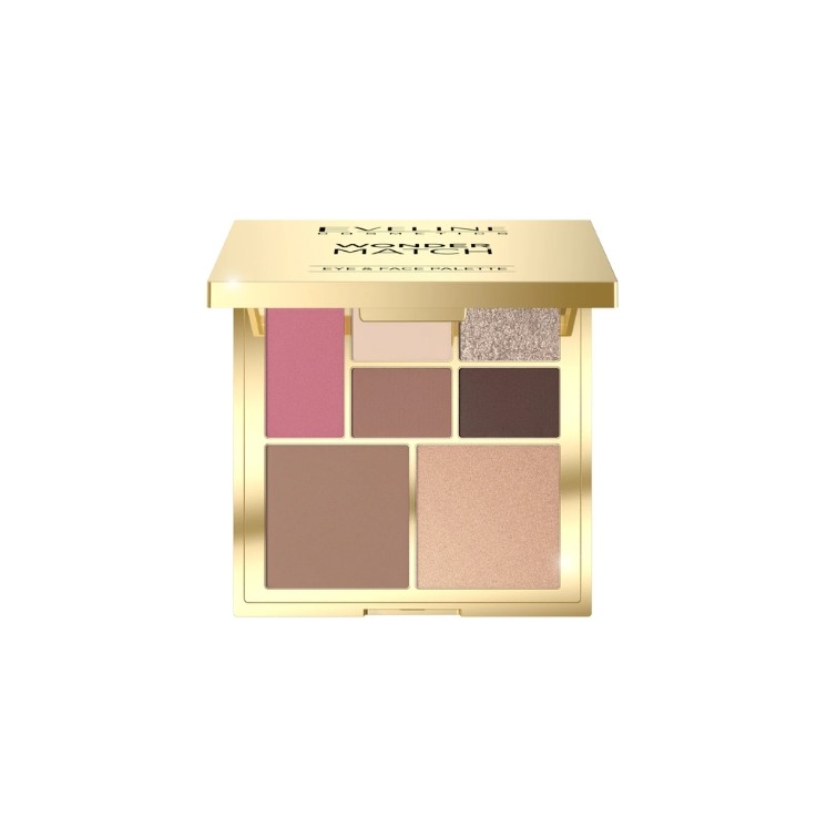 Eveline Wonder Match Eye Makeup and Face Contouring Palette