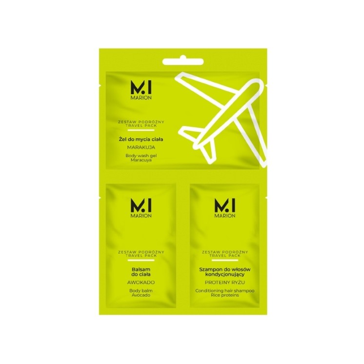 Marion Travel Pack : гель для душу + лосьйон для тіла + шампунь для волосся (30-06-2026)