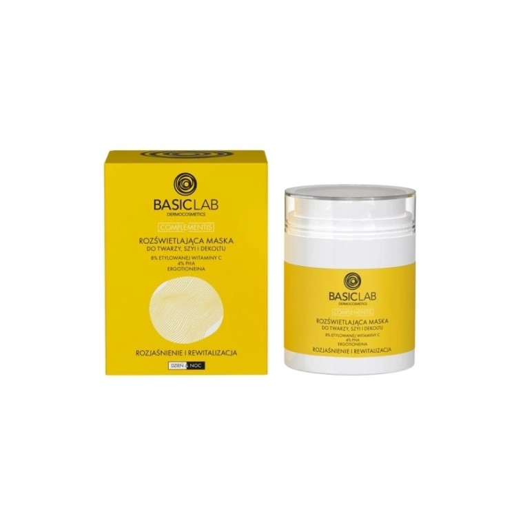 BasicLab Complementis Brightening Mask for Face, Neck and Décolleté 50 ml