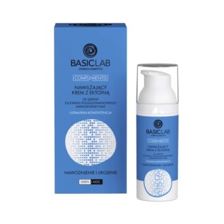 Crème visage hydratante BasicLab Complementis à l'Ectoïne, consistance ultra-légère, 50 ml