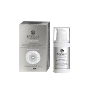 Crème contour des yeux régénérante aux peptides BasicLab Complementis, consistance riche, 15 ml