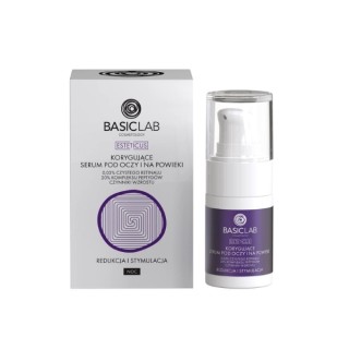 BasicLab Esteticus Corrective Oog- en Ooglidserum met Retinal 0,03 3% voor Nacht 15 ml