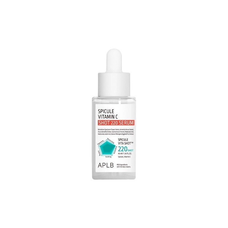 Сироватка APLB Spicule Vitamin C Shot 220 з мікроголками та вітаміном С 40 мл