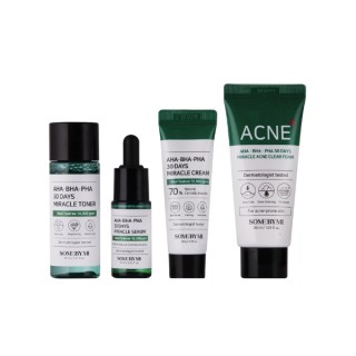 Набір косметики Some By Mi AHA - BHA - PHA 30 Days Miracle AC SOS Kit для шкіри, схильної до акне