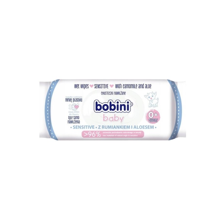 Вологі серветки для Sensitive шкіри немовлят та дітей, які ніжно очищують, заспокоюють подразнення, зволожують та підтримують за