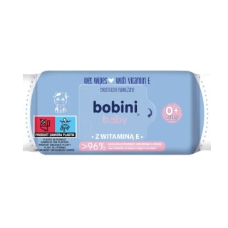 Вологі серветки Bobini Baby з вітаміном Е ніжно очищують, живлять і захищають шкіру немовлят і дітей, залишаючи її м’якою та гла