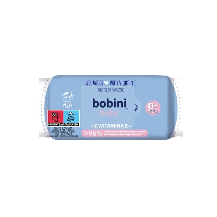 Bobini Baby vochtige doekjes met vitamine E reinigen, voeden en beschermen de huid van baby's en kinderen op een milde manier, w