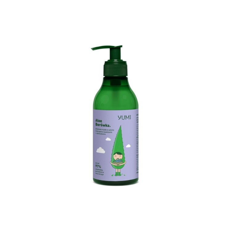 Yumi Aloe Vera Intensively Moisturizing Liquid Hand Soap Blueberry 300 ml