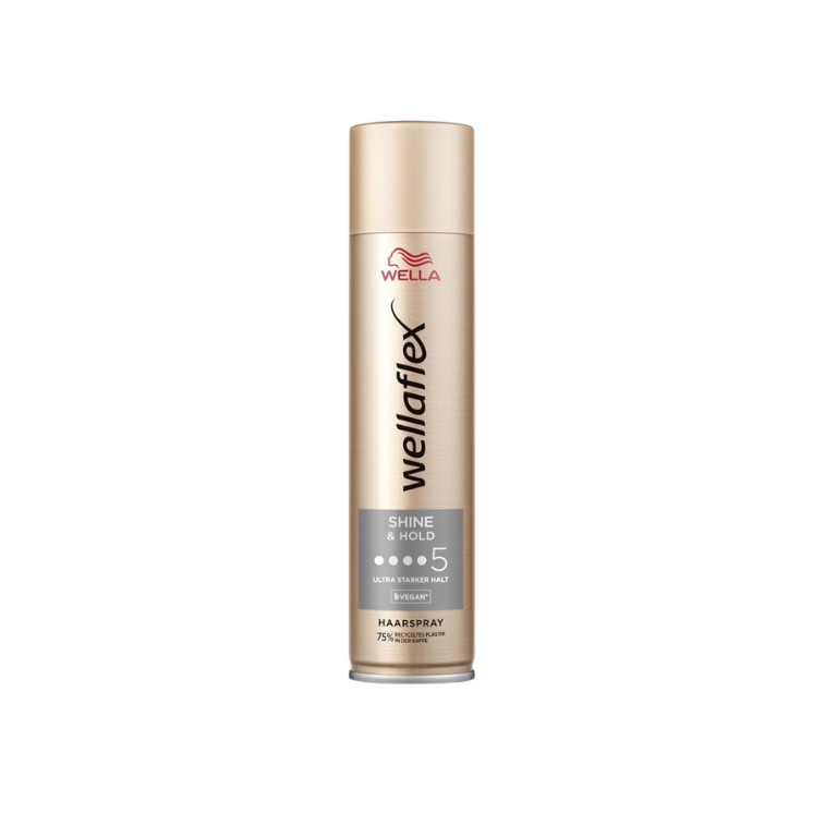 Wellaflex Shiny & Hold Haarlak / 5 / 250 ml
