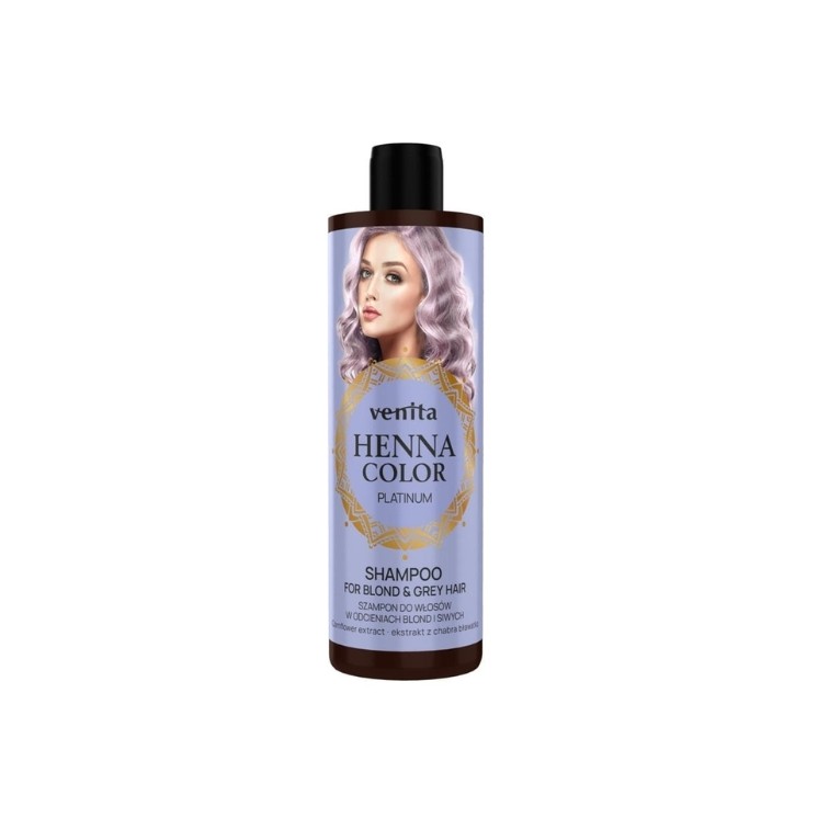 Venita Henna Color Platinum Shampoo voor blond en grijs haar 300 ml