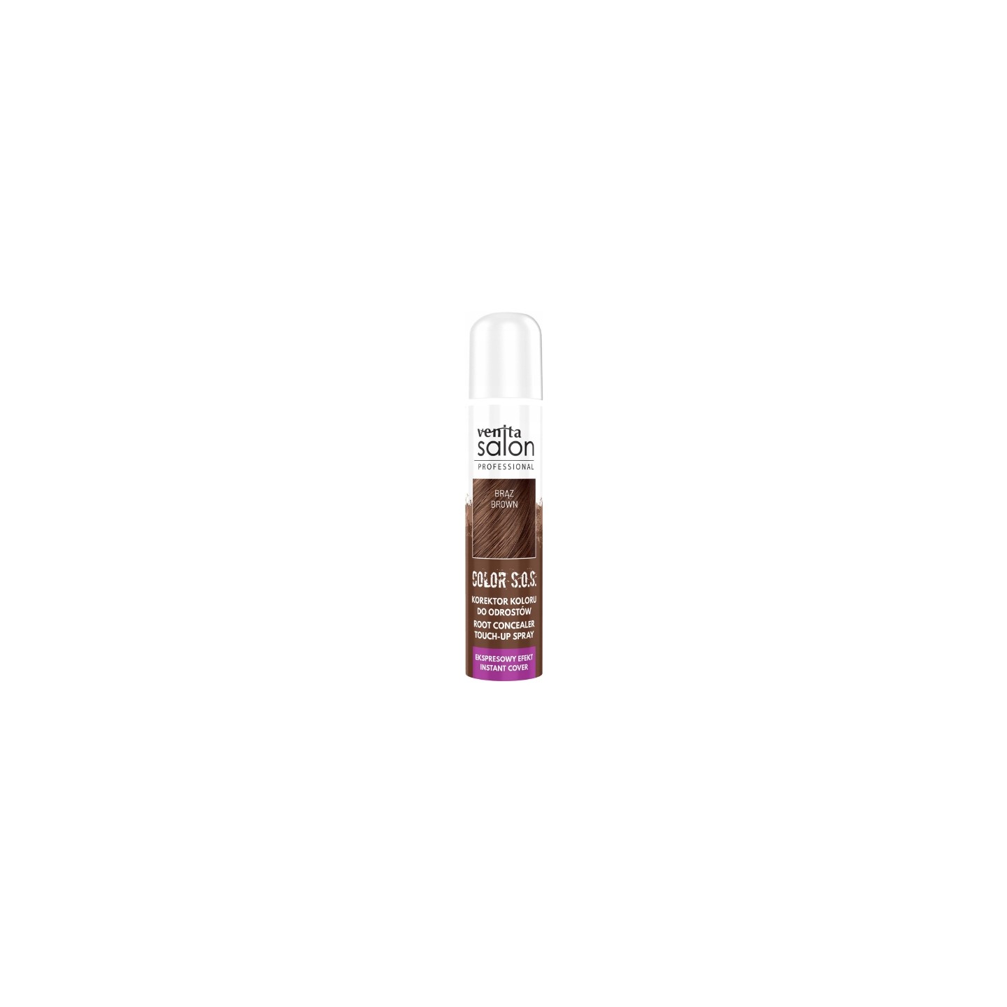 Коректор кольору волосся від коренів Venita Salon Professional Color SOS коричневий 75 мл