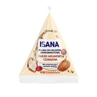 Isana 1-minutowa Kuracja do włosów z olejkiem arganowym i żurawiną 25 ml