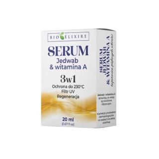Сироватка для волосся BioElixire Silk з вітаміном А для захисту від ультрафіолету та регенерації 20 мл