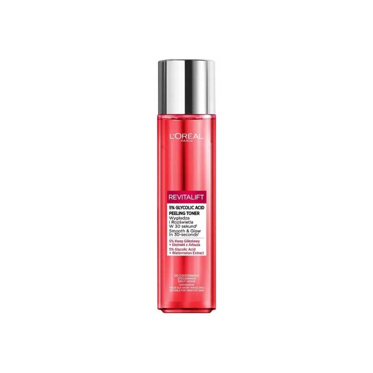 Відлущувальний тонік для обличчя L'oreal Revitalift з 5 % гліколевої кислоти 180 мл