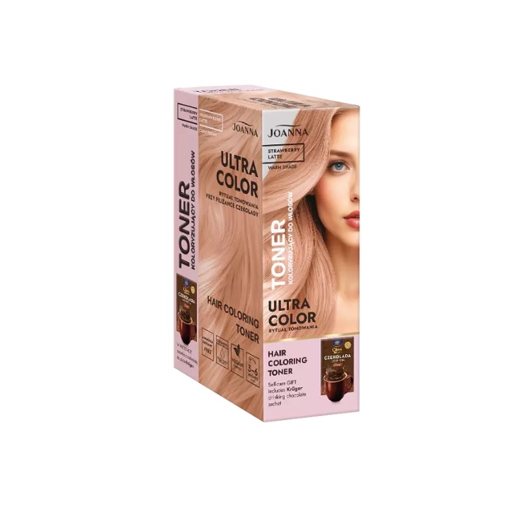 Тонік для волосся Joanna Ultra Color Strawberry latte 100 г
