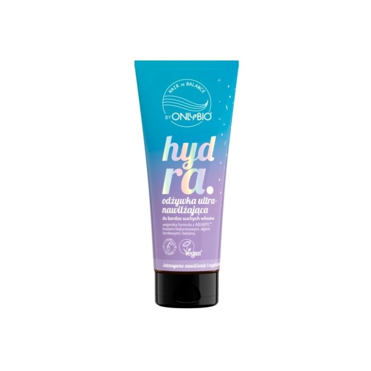 OnlyBio Hair in Balance Hydra Après-shampoing ultra-hydratant pour cuir chevelu et cheveux très secs 200 ml