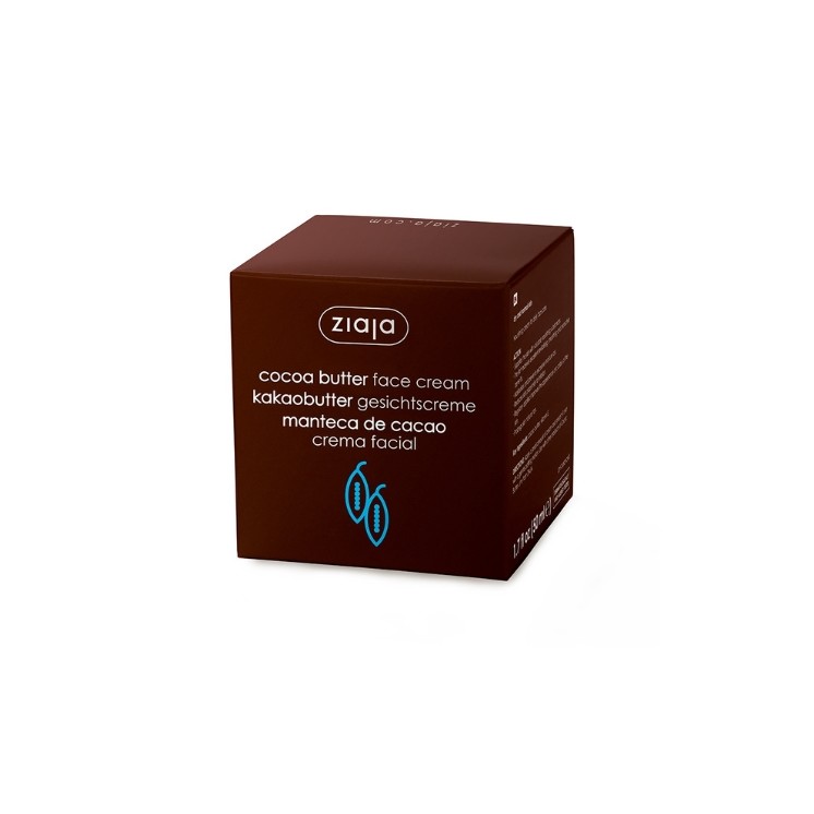 Ziaja Kakaobutter-Gesichtscreme für normale und trockene Haut, 50 ml