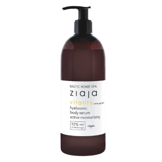 Sérum revitalisant à l'acide hyaluronique Ziaja Baltic Home Spa, hydratant actif pour le corps, 400 ml