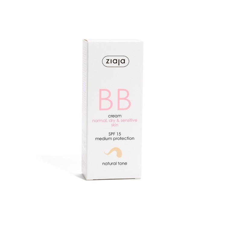 Ziaja BB Active Gesichtscreme gegen Unreinheiten für normale, trockene und empfindliche Haut SPF15 natürlicher Farbton 50 ml