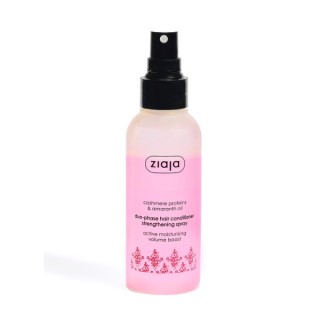 Après-shampoing biphasé en spray Ziaja Cashmere pour renforcer le cachemire, traitement à l'huile d'amarante, 125 ml
