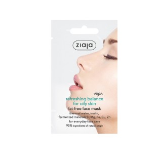 Ziaja Olievrij Gezichtsmasker Microbioombalans voor een Vette Huid 7 ml