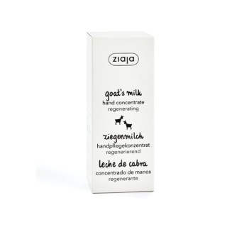 Crème mains concentrée au lait de chèvre Ziaja nourrissante et éclaircissante, Régénération lactée 50 ml