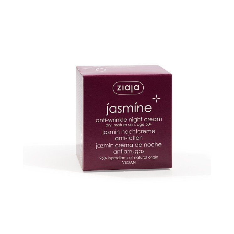 Нічний крем для обличчя проти зморшок Ziaja Jasmine 50 мл