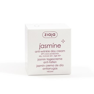 Денний крем для обличчя проти зморшок Ziaja Jasmine SPF6 зі зниженим рівнем захисту 50 мл