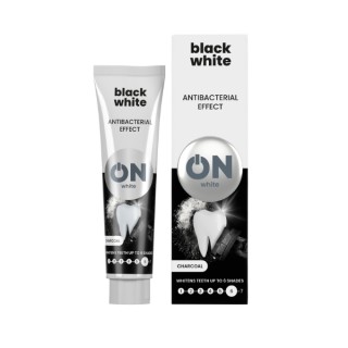 ON WHITE BLACK WHITE Whitening Zahnpasta mit Aktivkohle 75 ml