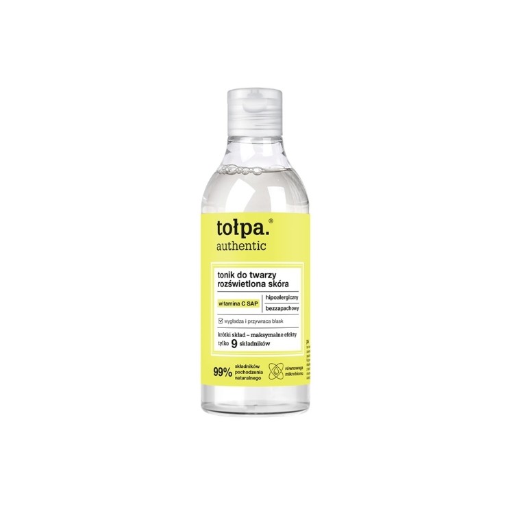 Тонік для обличчя Tołpa Authentic для освітлення шкіри 200 мл