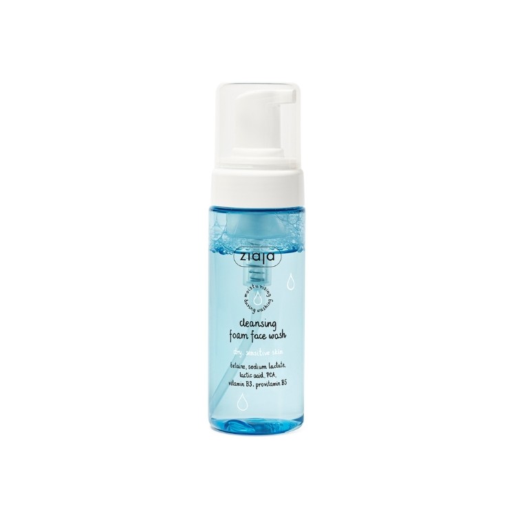 Mousse nettoyante démaquillante Ziaja pour peaux sèches et irritées 150 ml