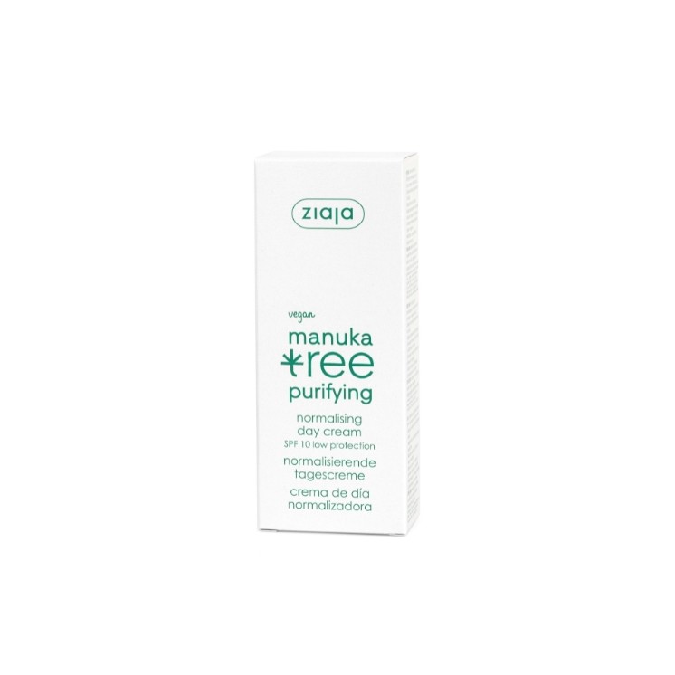Ziaja Crème Nettoyante Visage Hydratante Correctrice-Astringente Équilibrante SPF10 Faible Protection 50 ml