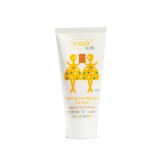 Dentifrice Ziaja Maziajki au fluor pour enfants de 6 ans et plus, dents de lait et dents permanentes 50 ml