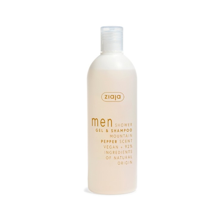 Gel douche et shampoing Ziaja Yego Poivre de montagne 400 ml