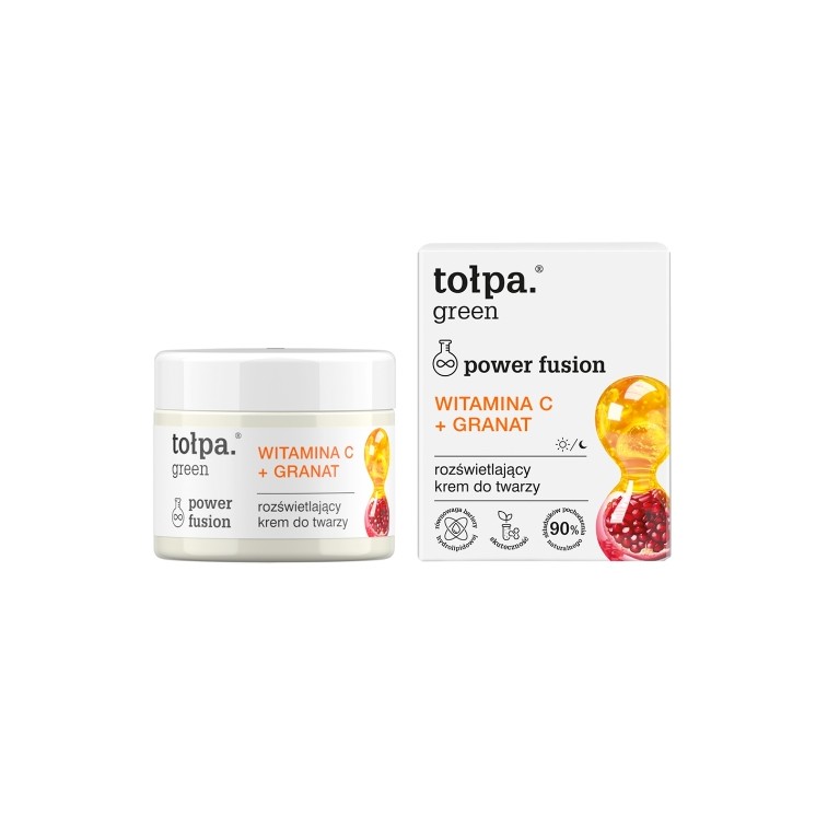 Tołpa Green Power Fusion Intensief Verhelderende Gezichtscrème Vitamine C + Granaatappel 50 ml