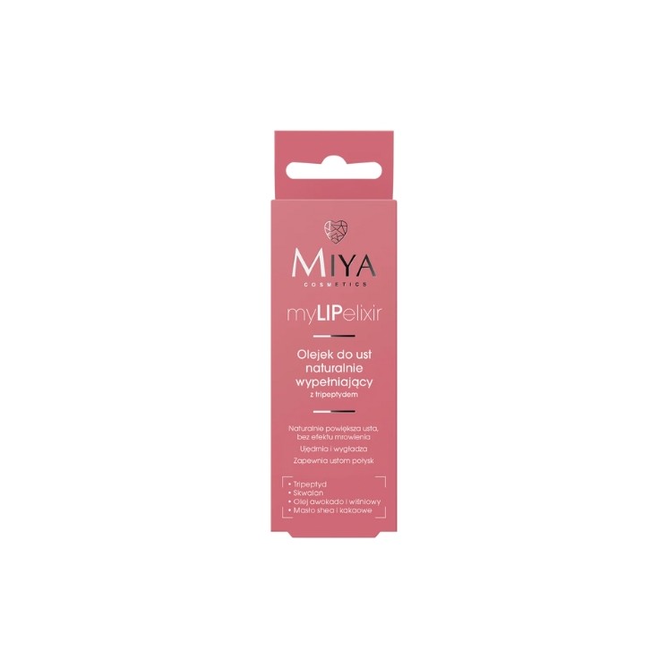 Олія для губ Miya Cosmetics myLIPelixir з трипептидом Rose що натурально наповнює шкіру, 10 г