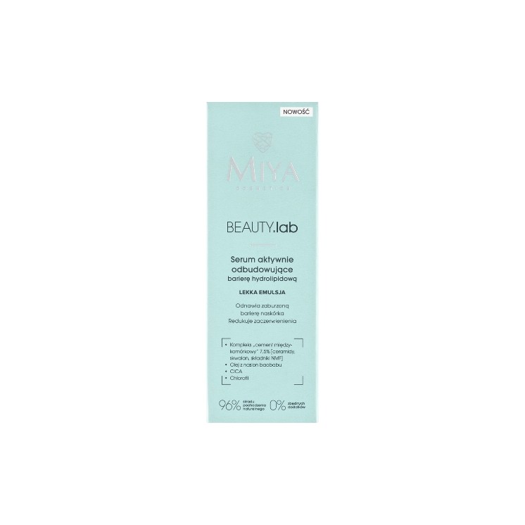 Miya Cosmetics BEAUTY .lab Serum herstelt actief de hydrolipidenbarrière Lichte emulsie 30 ml